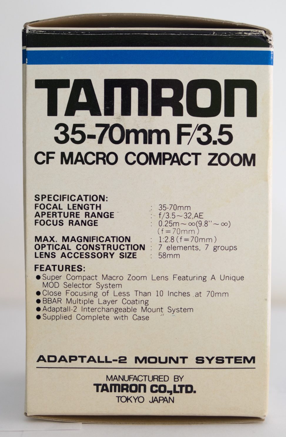 Tamron Adaptall 2 35-70 f3.5 17A