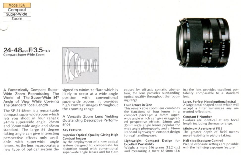 Tamron Adaptall 2 SP 24-48mm f3.5-3.8 13A